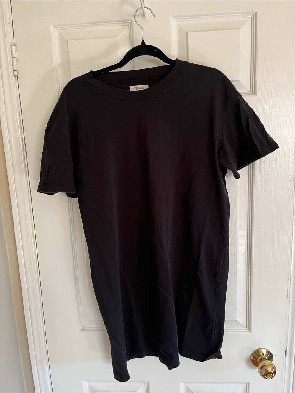 Madewell T shirt dress Black Size large